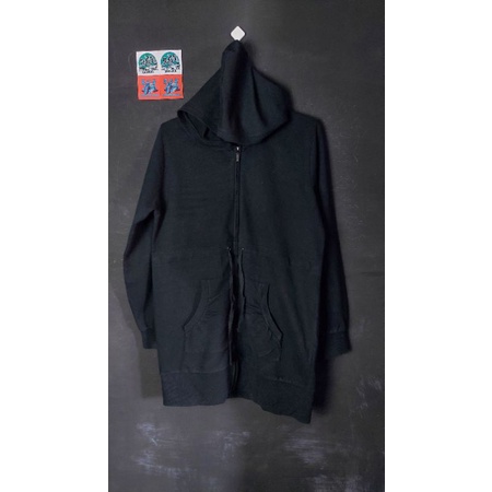 Jaket Zipper Hoodie Semi Parka Unisex Second