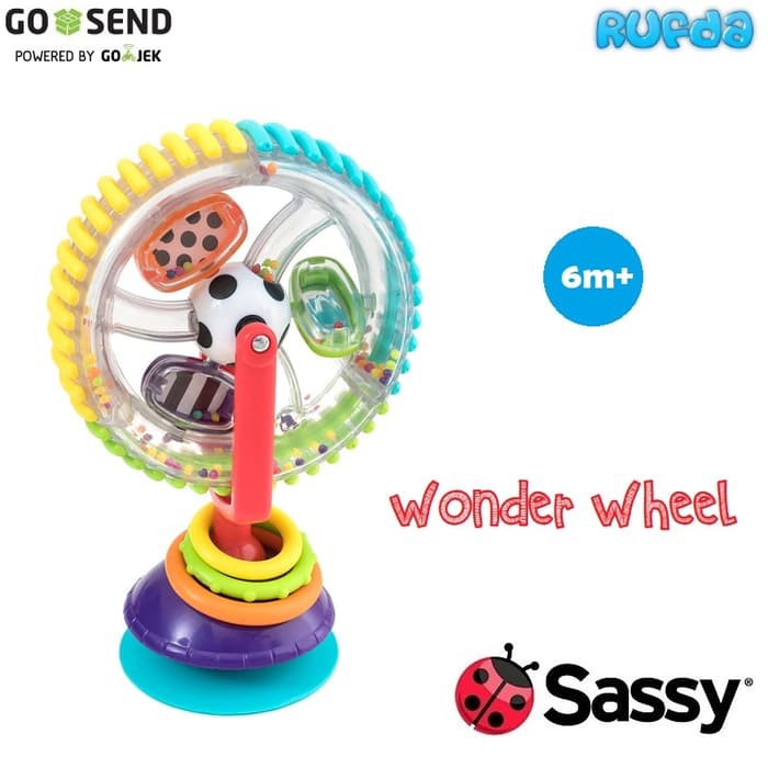 Sassy wonder wheel mainan bayi roda putar Mainan Bayi murah Mainan Edukasi murah
