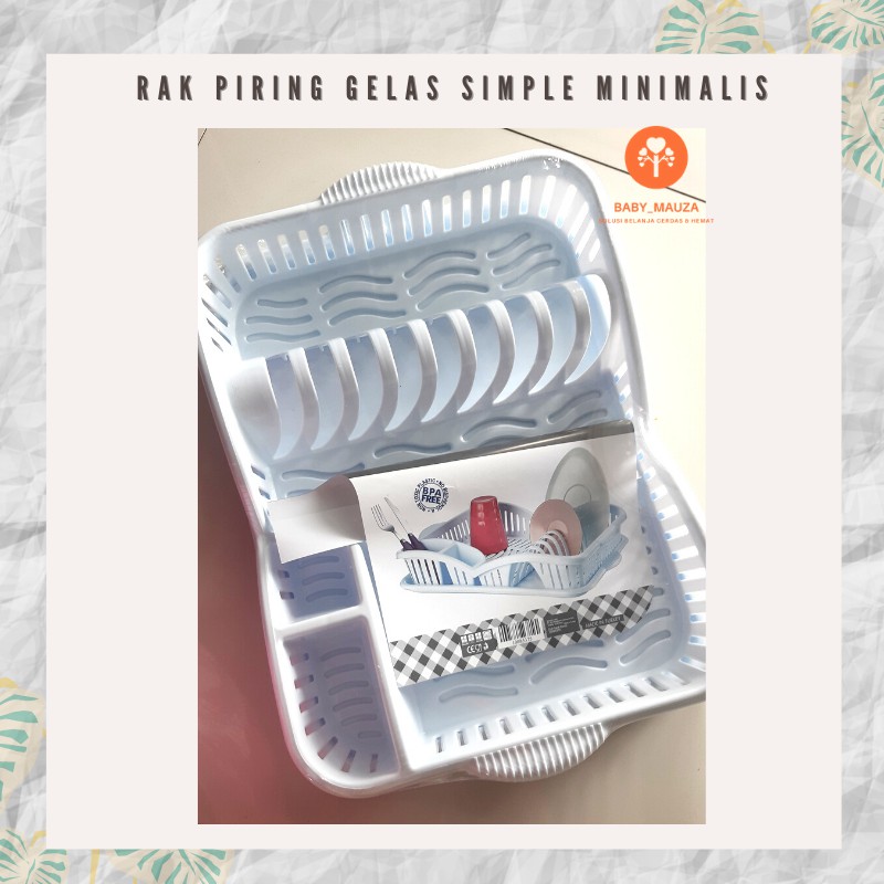 Rak Piring Gelas Simple Plastik Ace Hardware Putih
