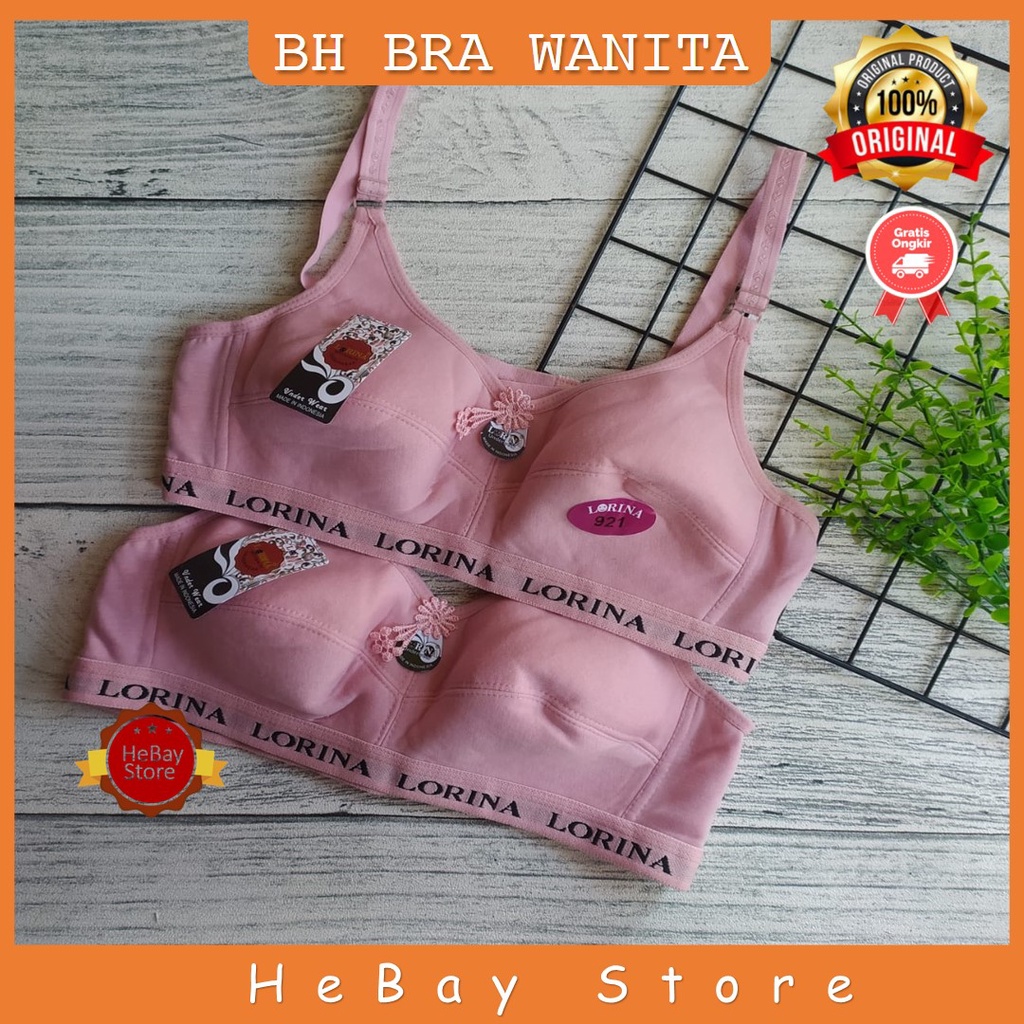BH Lorina Polos Bra Sport Bra Remaja BH Wanita Tanpa Busa Tanpa Kawat BH Senam Olahraga Murah