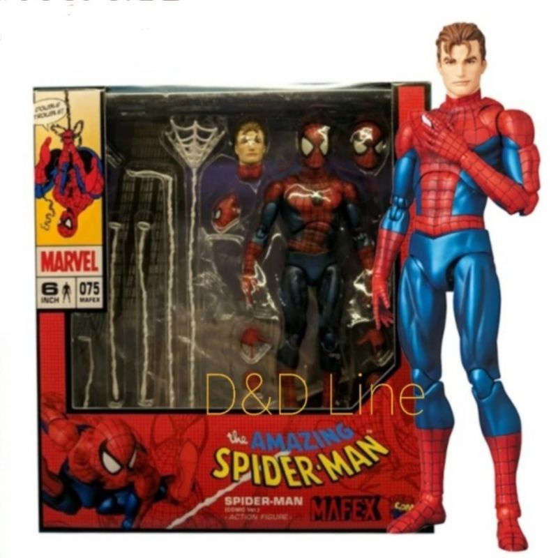 Mafex Spiderman Home Coming Mafex Spiderman 075 Comic Version