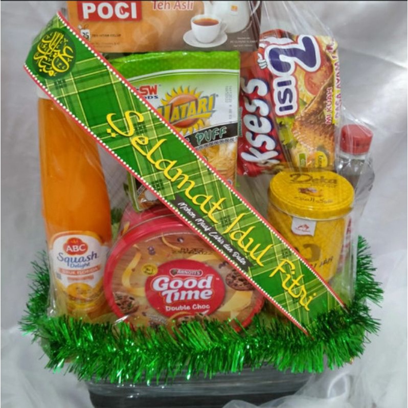 

EDISI LEBARAN 2025 ISI 10 Lbr ! Label Parcel / Pita Parsel / paper belt / sleeve / sabuk kertas selempang hampers toples Natal Tahun Baru Lebaran Idul Fitri