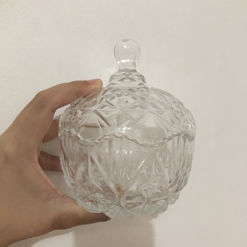 Toples Kaca Candy Jar Glass Ware Kristal Crystal