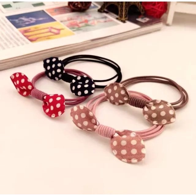 Ikat Rambut Mini Mouse Polkadot Imut dan lucu