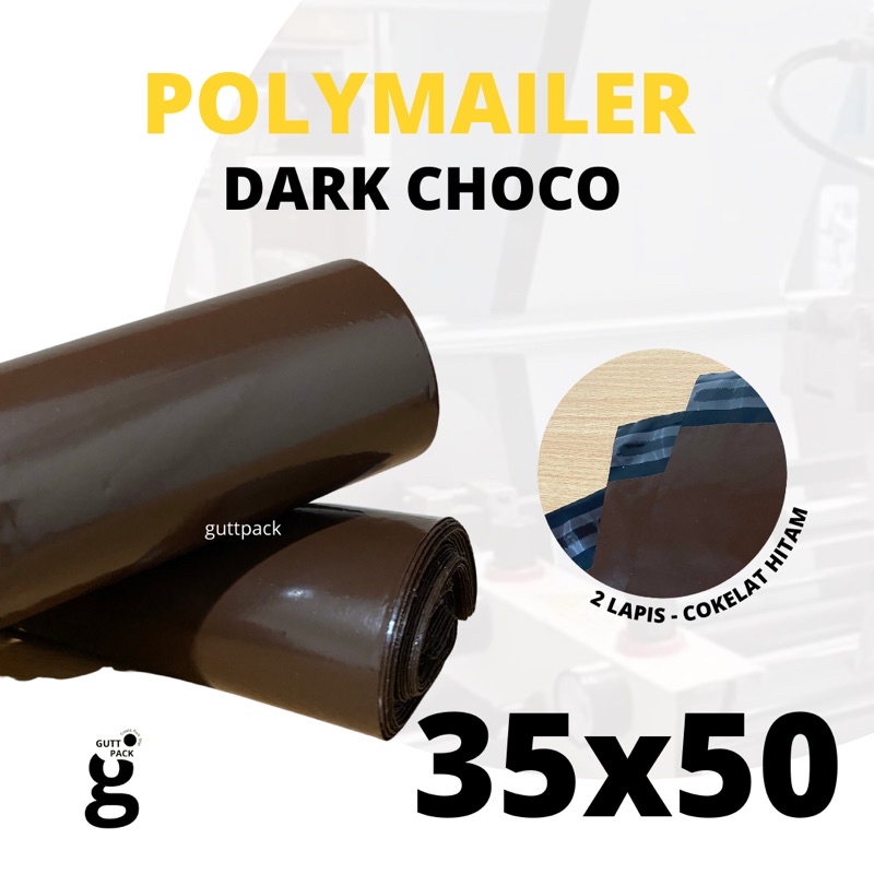 

Plastik Packing Olshop Polymailer Cokelat 35x50CM / PE Glossy