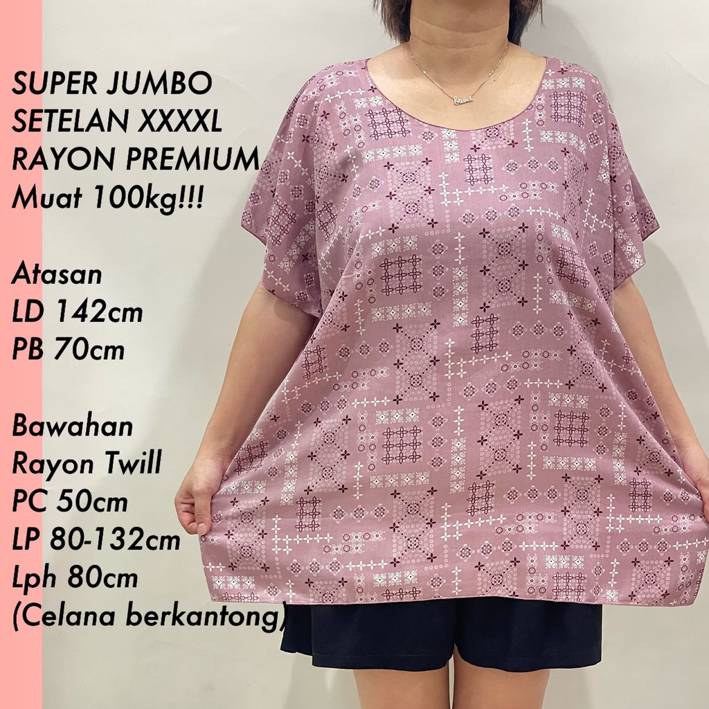 PAKET COMBO K !!! SETELAN BAJU BALI SUPER JUMBO FIT TO 4XL REAL PICT!!!