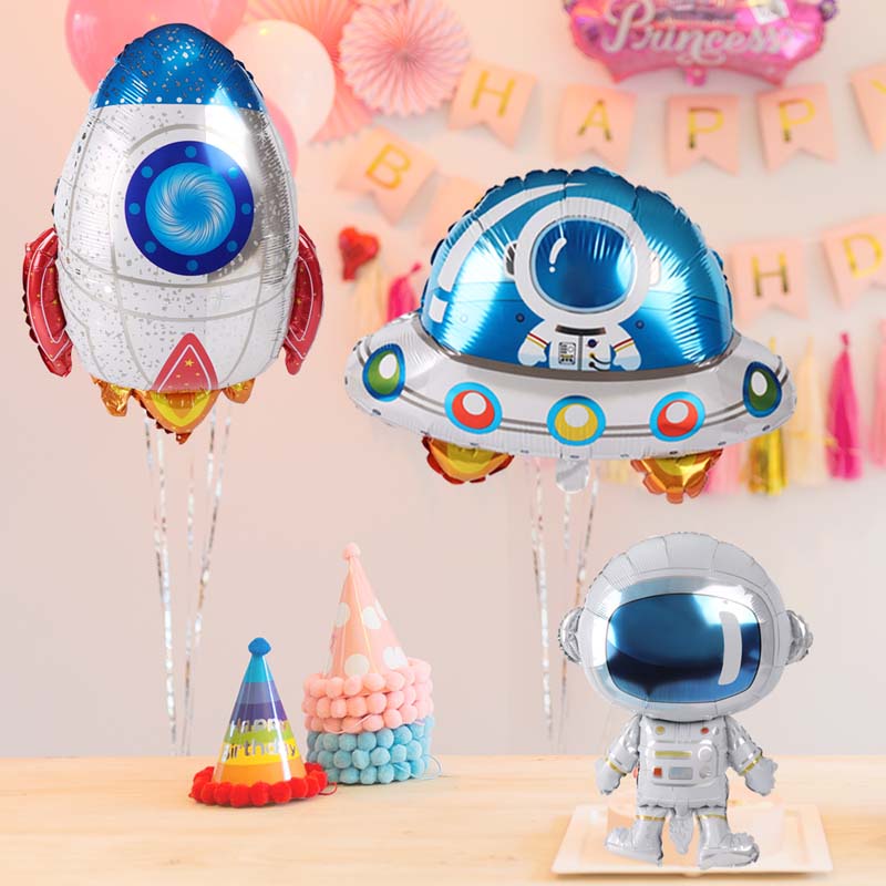 Balon Desain Planet 3d Bahan Aluminum Foil Untuk Dekorasi Pesta Ulang Tahun