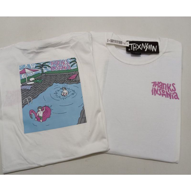 kaos thanks insomnia / kaos distro thankinsomnia putih dewasa