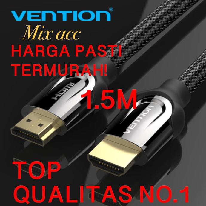 1.5M - B05 Vention Kabel Hdmi High Speed Nylon Braided HDMI v2.0 4K