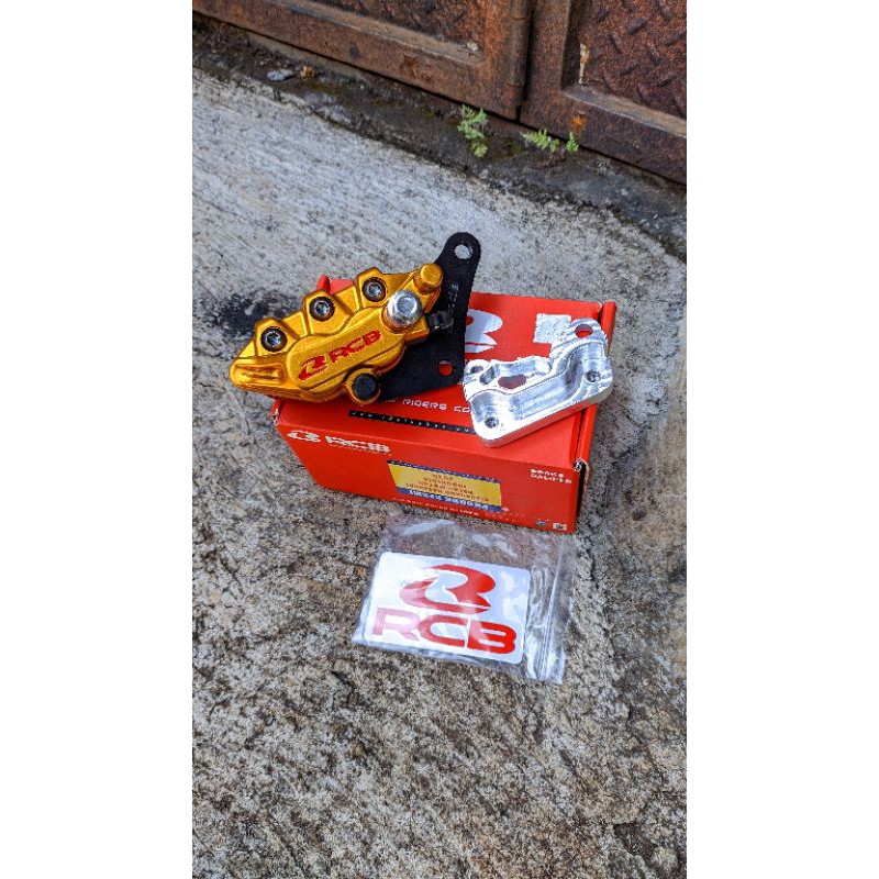 BREKET KALIPER DUDUKAN KALIPER PANGKON CNC SET KALIPER RCB PNP SHOCK SKOK NINJA RR DISC 300MM