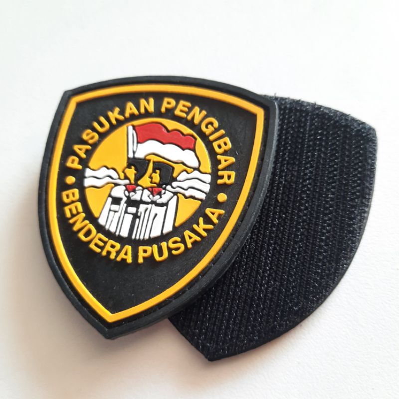 Jual Patch Rubber Pasukan Pengibar Bendera Logo Paskibra Tempel