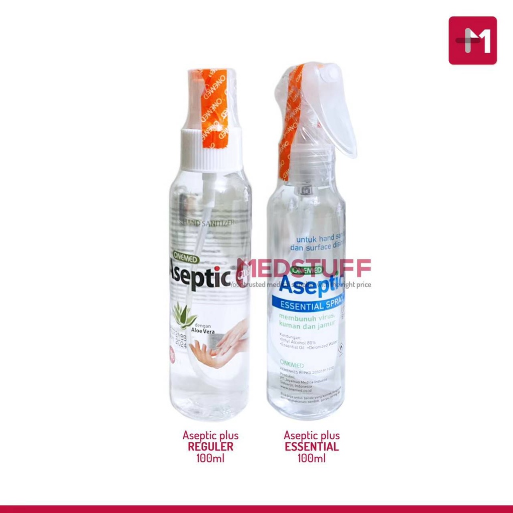 Aseptic PLUS Spray 100ml Handsanitizer Hand Sanitizer Desinfektan Antiseptik