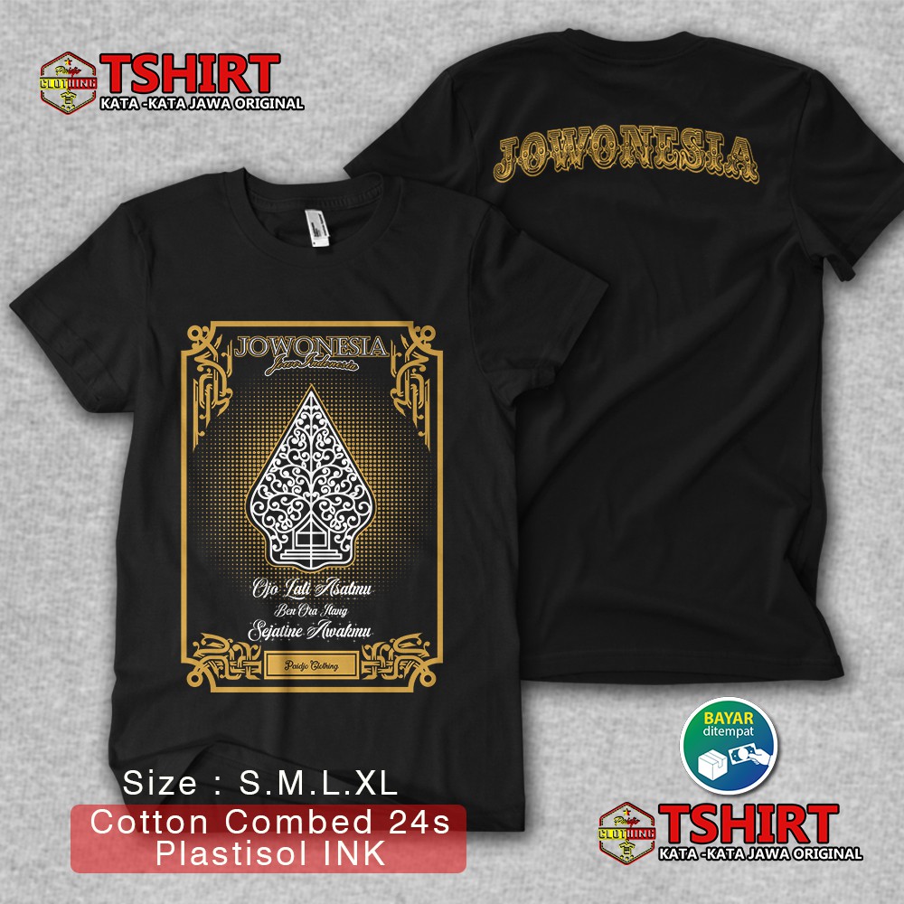 Tshirt Kaos Kata Kata Jawa Jowonesia Kaos Bijak Jawa Kaos Jawa Shopee Indonesia