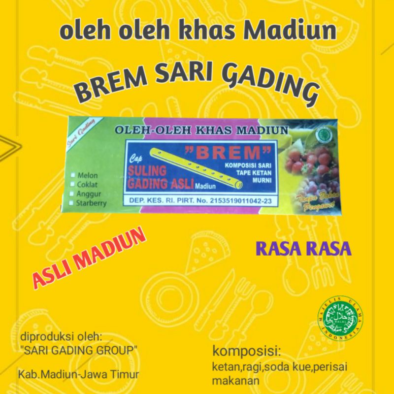 

Brem Sarigading 3 rasa spesial