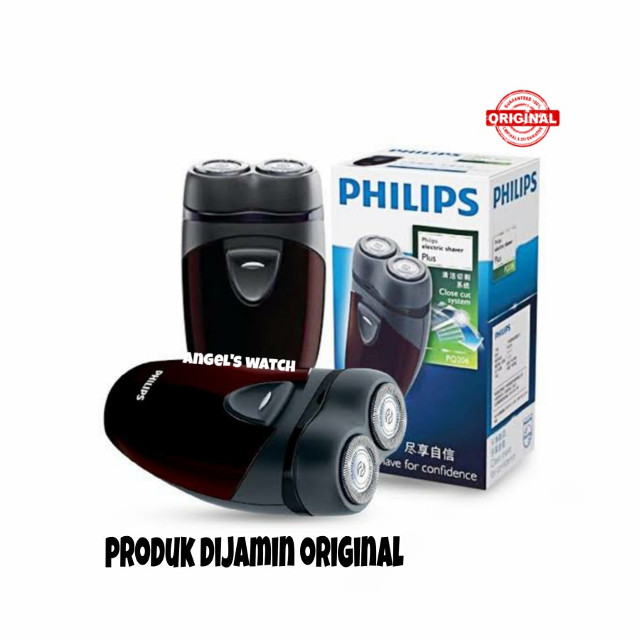 angeswatch alat cukur Philips shaver electric pq206 PQ-206/ Pencukur kumis pria original