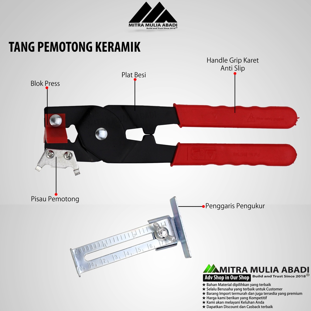 Tang Potong Keramik Tile Cutter | Potong Tehel Berkualitas