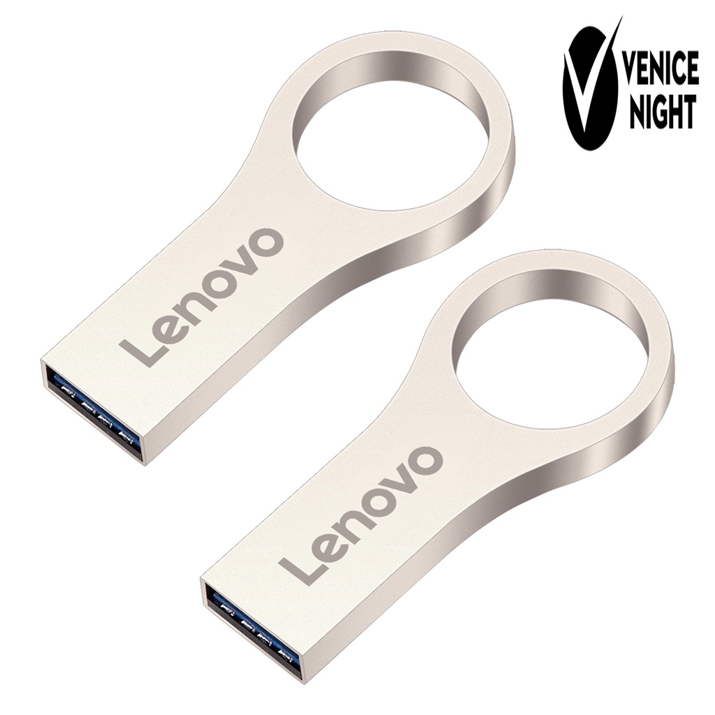 (SF) Lenovo R100 U Disk 4GB / 8GB / 16GB / 32GB / 64GB / 128GB USB 3.0 Tahan Air Warna Silver