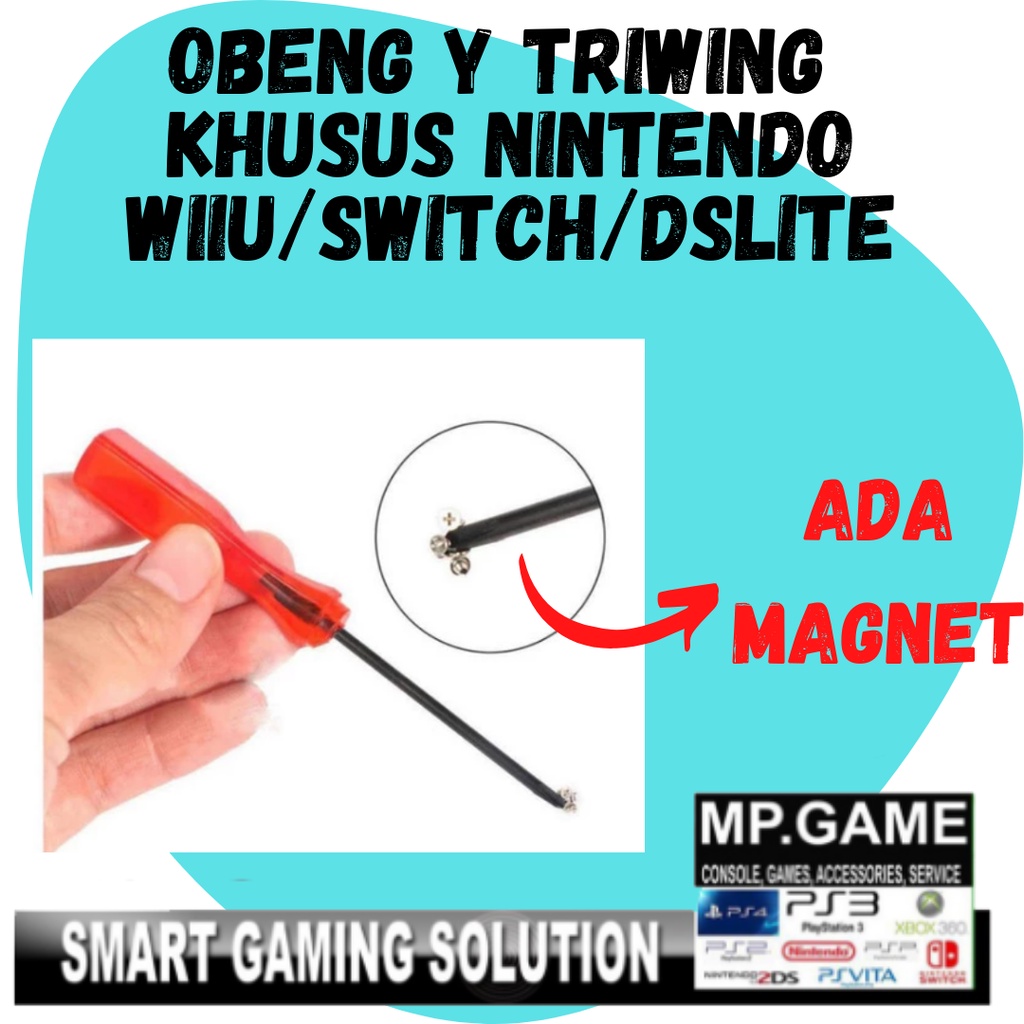 Jual Obeng Y MERAH Triwing Nintendo WII DS Lite Switch Joy Con