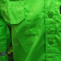 Wearpack katelpak / Coverall safety Seragam Kerja Proyek-HIJAU STABILO