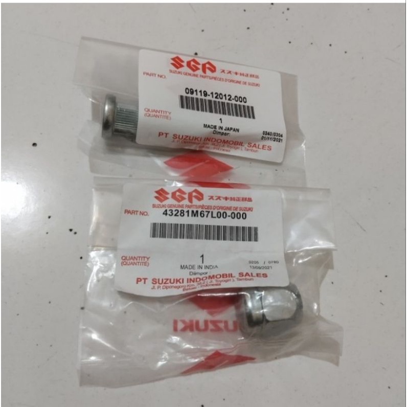 BAUT RODA & MUR RODA DEPAN SUZUKI ERTIGA WAGON R  IGNIS APV ORI SGP.......