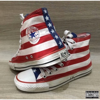 converse usa flag