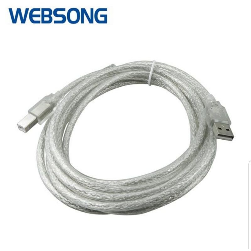 Kabel USB A Male to USB B Male Printer 3M High Quality WEBSONG