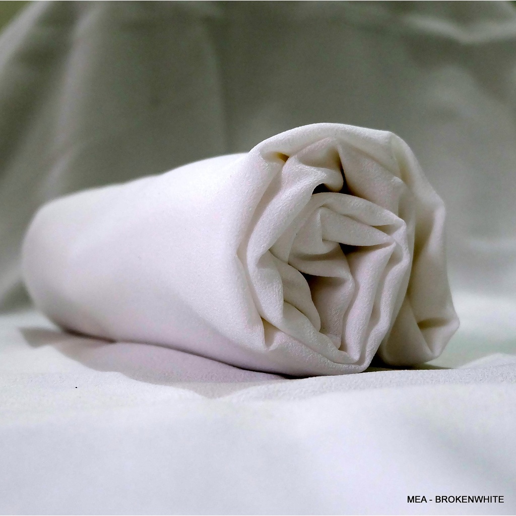 Pashmina Diamond Crepe Panjang 250x75 CM-BROKENWHITE