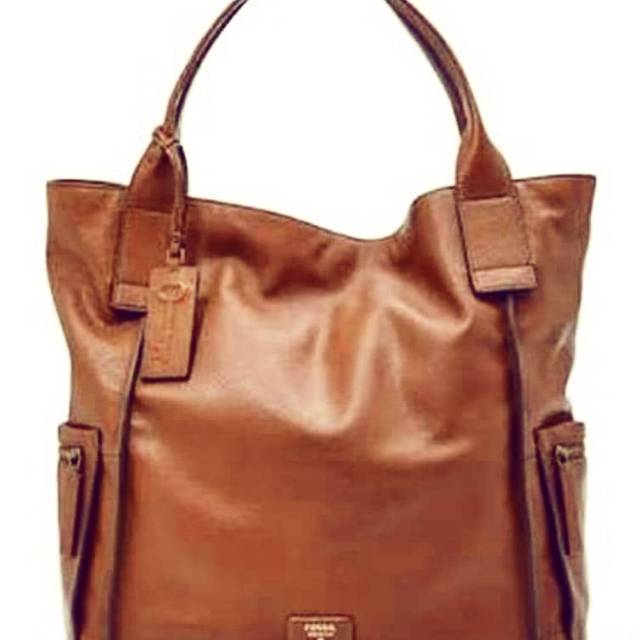 Tas Bahu Fossil Emerson Brown Large Tote