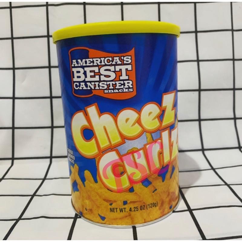 

America's Best Canister Snack Cheez Curlz Cheetoz Rasa Keju 120gr Import USA