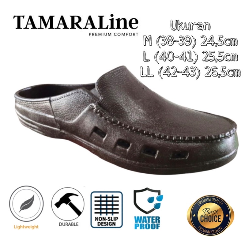 Sandal Sepatu Karet Pria Anti Licin Premium Murah Promo TamaraLine 186