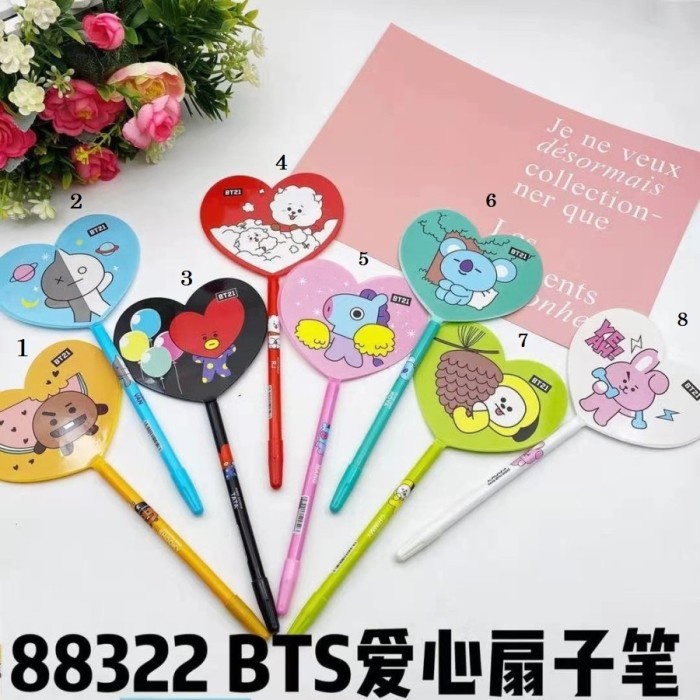 

Goodstore Pen Gel/ Gambar Lucu/ Unik/ BTS/ BT21/ Sekolah/ Tulis/ Office -