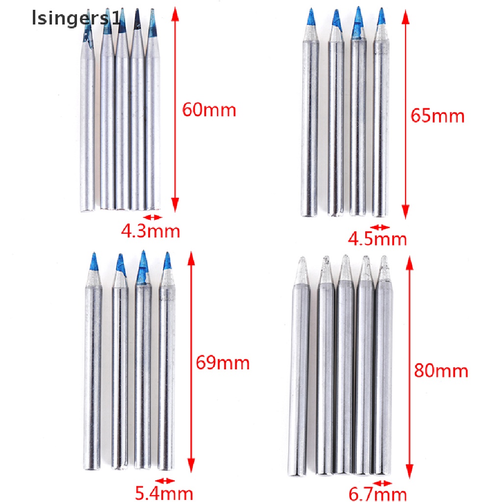 (lsingers1) 5pcs tip solder 30w / 40w / 60w / 80w Bebas Timah