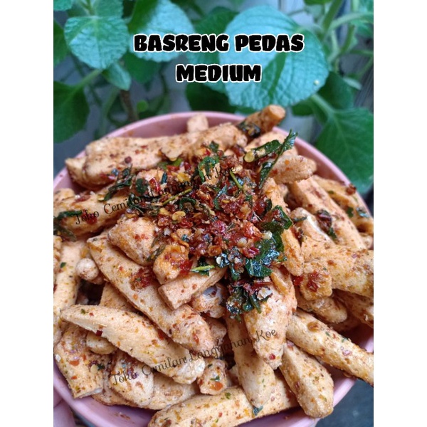 BASRENG DAUN JERUK BUMBU REMPAH-Pedas Medium 100gr