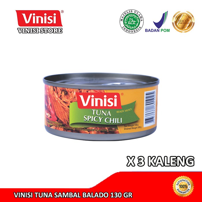 

Paket 3 Kaleng Vinisi Tuna Sambal Balado 130 Gr