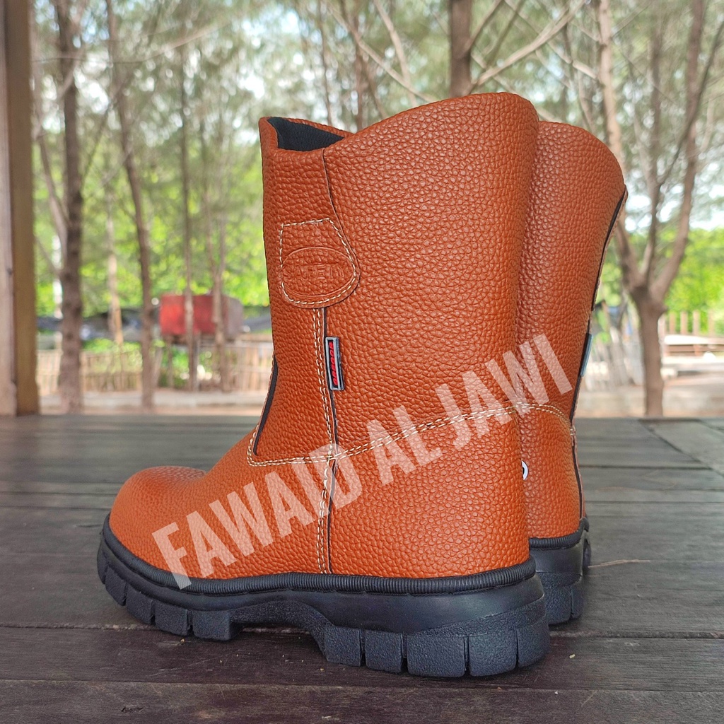 Sepatu Safety boot Kingshoes Gregor Keselamatan Kerja Pabrik Proyek  Ujung Besi Terbaik Termurah