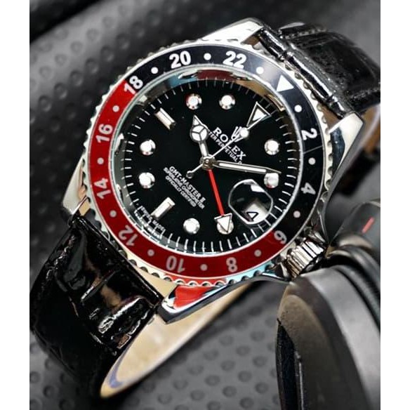 Jam Tangan Pria / Cowok Rolex Submarine Rolex GMT Kulit Automatic Awet