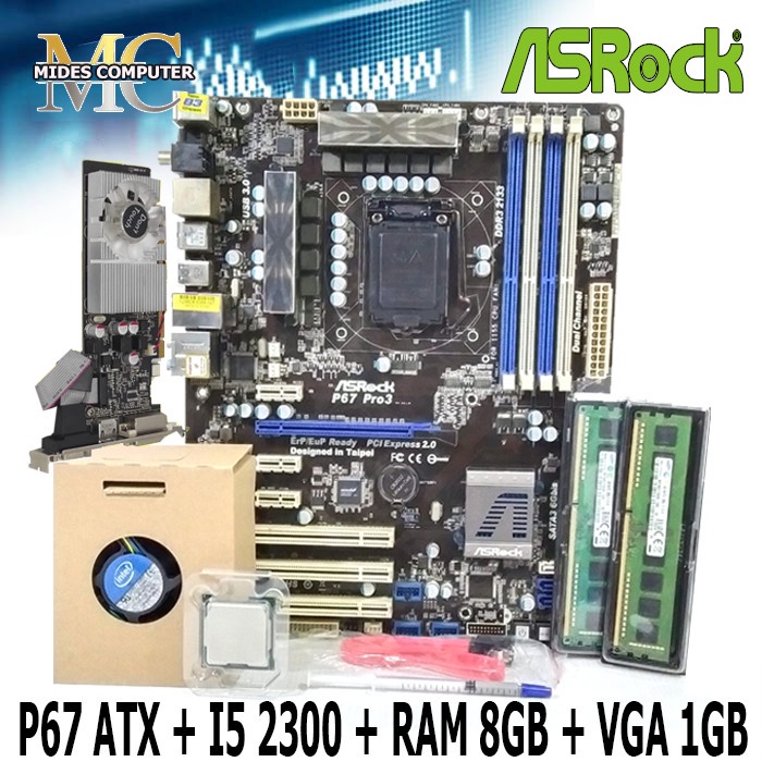 Motherboard Intel 1155 P67 ATX BIOSTAR