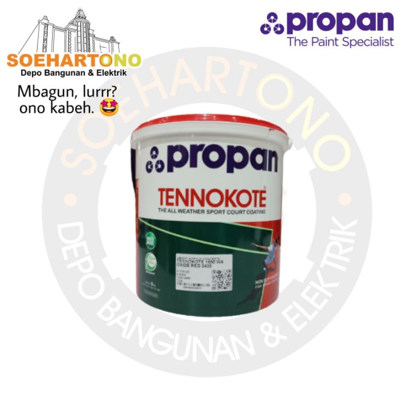 CAT LAPANGAN PROPAN TENNOKOTE RED