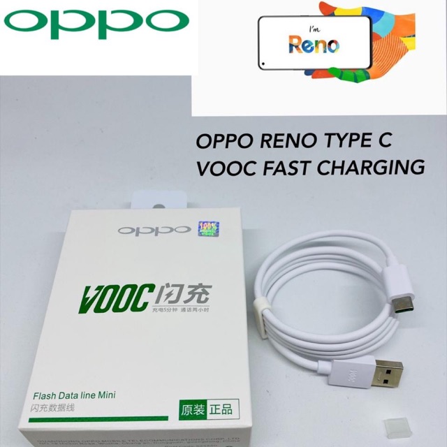 KABEL DATA TYPE C FOR OPPO VOOC R17PRO - DATA CABLE TYPE C FOR OPPO VOOC FAST CHARGING A5 2020