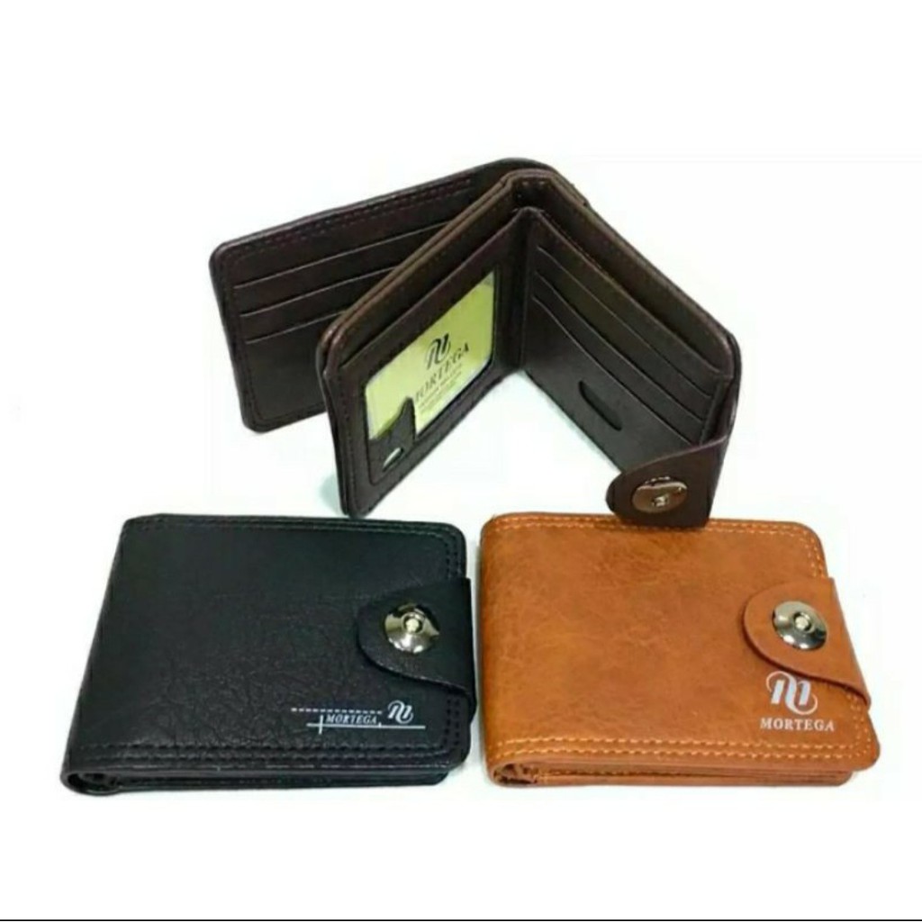 KBR STORE-DOMPET PRIA MORTEGA KULIT PU KANCING