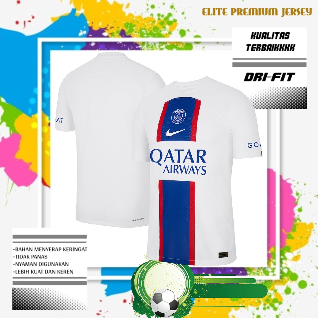 JERSEY BOLA PSG 3RD 2022/2023 GRAADE ORI | BAJU BOLA PARIS SAINT GERMAIN THIRD TERBARU