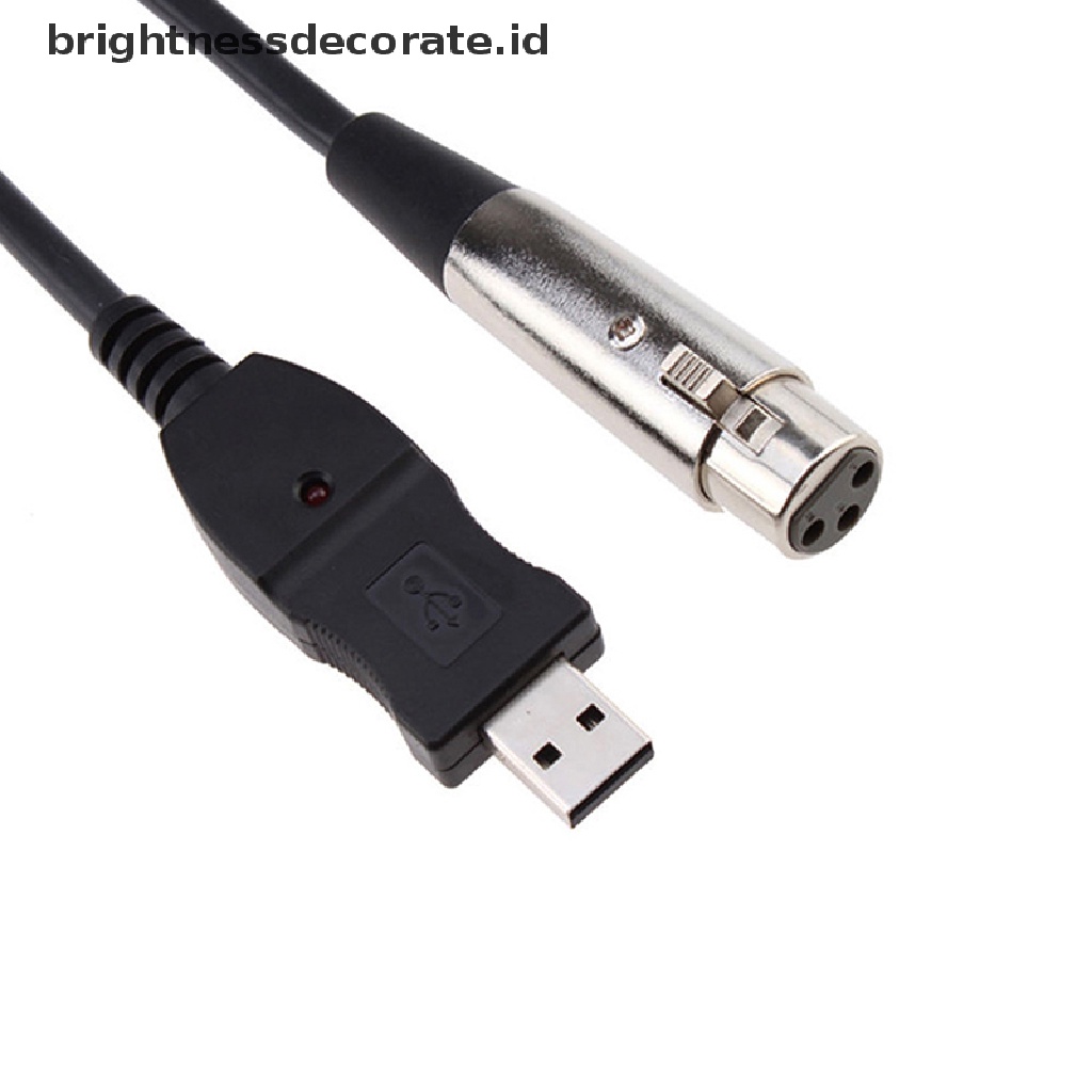 [birth] XLR Female to USB Male 10ft Cable Cord Adapter Audio Vocal Recorder Microphone [ID]