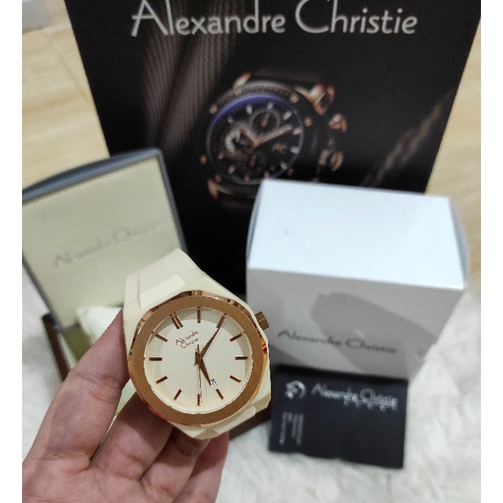 JAM TANGAN ALEXANDRE CHRISTIE AC 8613 / AC8613 CREAM