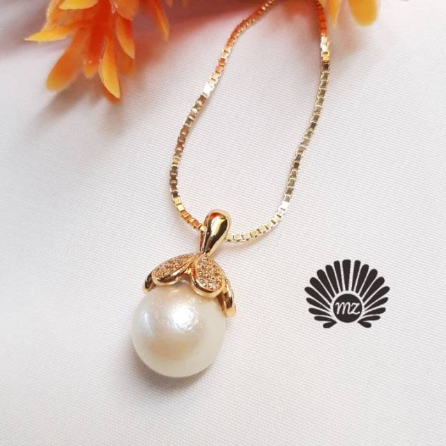 Kalung Mutiara Laut/Liontin Kalung Kendari/ Mutiara Lombok