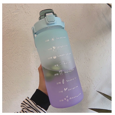 BOTOL MINUM KOREA 2 LITER PELANGI MOTIVASI [SWEETSPACE]