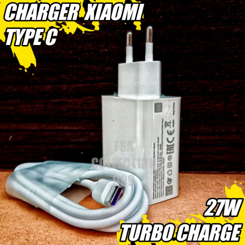 (TURBO CHARGE) Charger xmi original type c fast charging 27w turbo charger