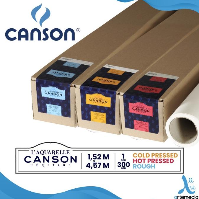 

Kertas Cat Air Canson Heritage 1.52x4.57m Watercolor Paper Roll ---READY---
