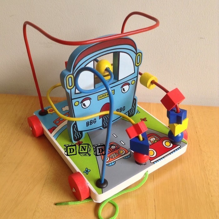 Mainan Alur Kawat Bajaj Balok Kayu Wire Game