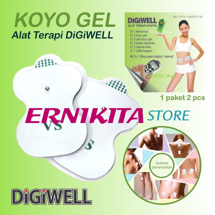 DIGIWELL KOYO GEL ELEKTRODA - Sparepart Alat Terapi Digital