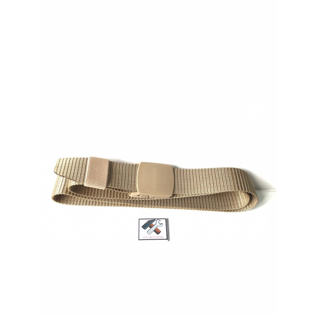 SABUK GESPER ANTI XRAY IKAT PINGGANG LOLOS  BANDARA METAL SCAN DETECTOR STRONG NYLON  KUNING EMAS